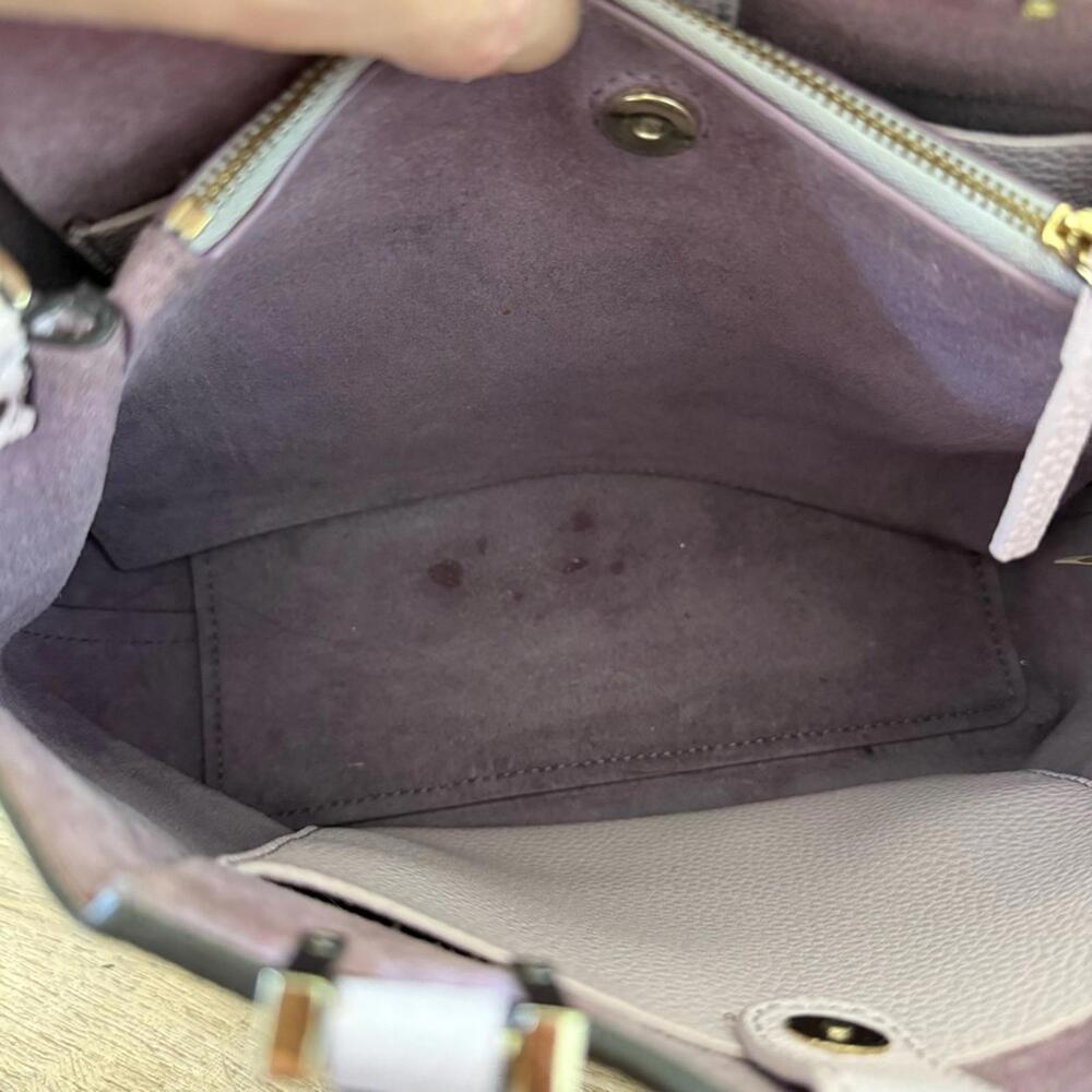 KATE SPADE Lavender Leather Gwyn Pershing Street Convertible Satchel Bag EUC - Picture 9 of 14